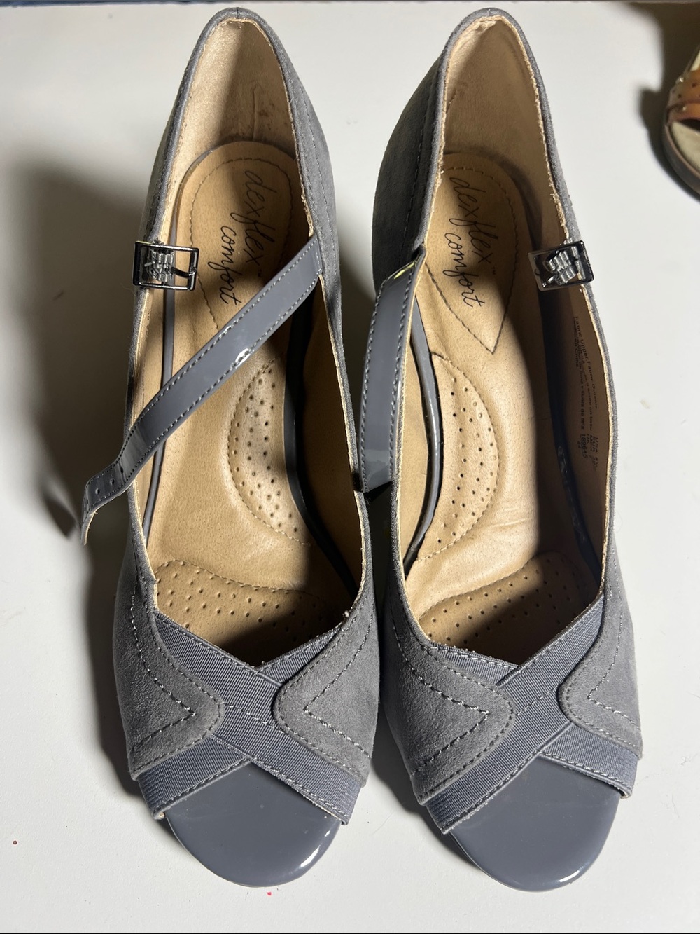 Gray Peep Toe Women’s Heels